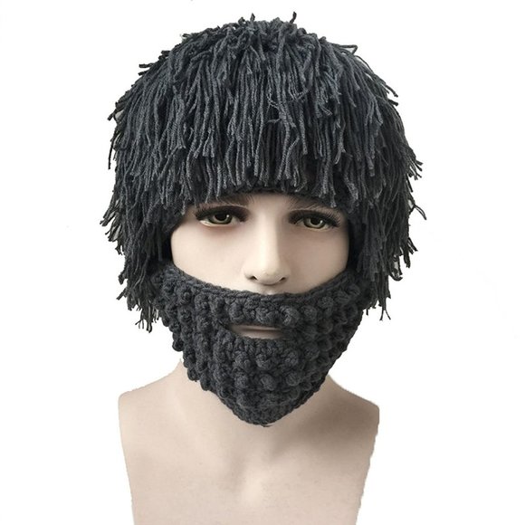 Other - ✨✨BRAND NEW Halloween Costume Knit Mask Wig Beard Hat